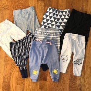 8 Pairs 3-6 month baby pants